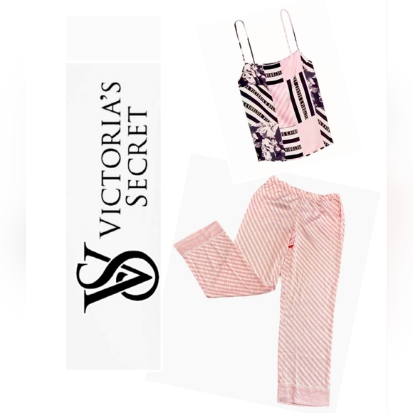 Victoria's Secret Other - NWT. Victoria's Secret Satin Set Pajama Bottoms Pant and Cami tank top